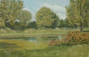 "Lake and Trees"