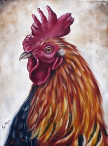 "Portrait of Rooster I"