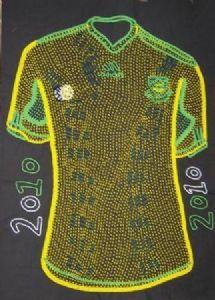 "Bafana Bafana Beaded Shirt"