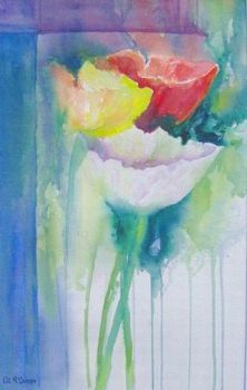 "Poppies Through the Window"