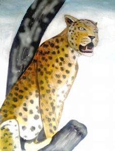 "Leopard on a Tree"