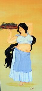 "Lady with olives"