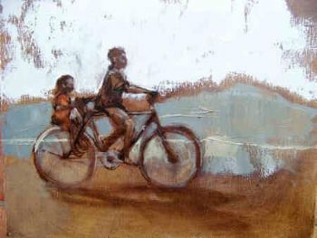 "Two on a bicycle"