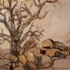 "Boulders and Tree"