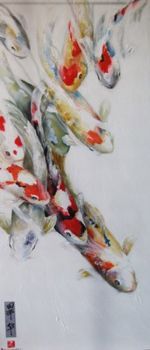 "Acrylic Ink Koi"