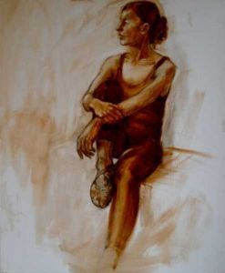 "Dancer Taking Time Out"