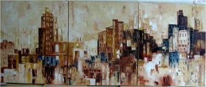 "Life in the City, triptych"