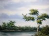 "Okavango Scene with Fish Eagles"