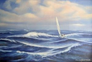 "Yacht in Ocean"