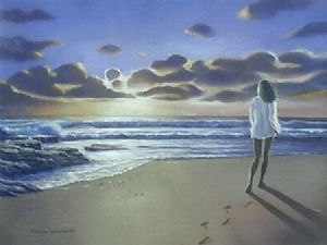 "Girl on Sunrise Beach"