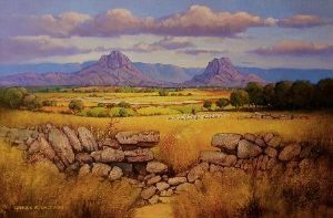 "Landscape with Flock of Sheep"