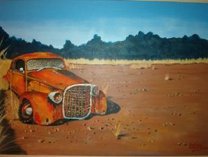 "Rusted car"