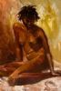 "Christina - Seated African Nude"