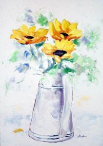"Sunflowers - Impasto"