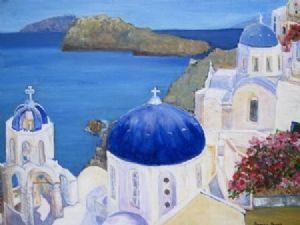 "Santorini - View of the Island"