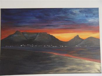 "table mountain sunset"
