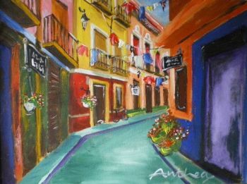 "Spain Street Scene"