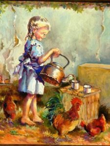 "Girl with Kettle"