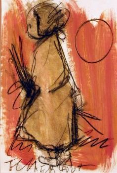 "Figure With Corn"