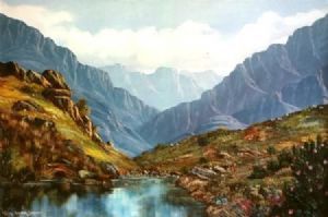 "Western Cape Mountain Scene"