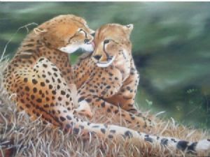 "Grooming Cheetah"