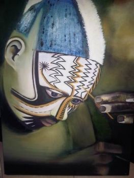 "African Warrior Blue"
