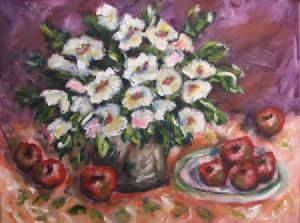 "Still Life with White Flowers"