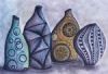 "Rustic Pot Doodle Design"