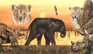 "Sunset Big Five Babies"
