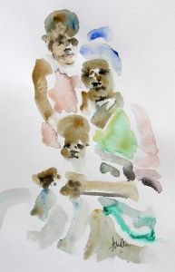 "Mother and Two Children"