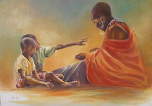 "African Woman & Children"