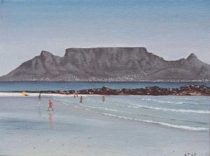 "Table Mountain from Big Bay"