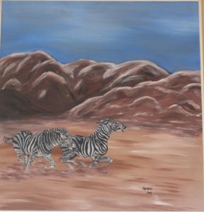 "Zebras in flight"