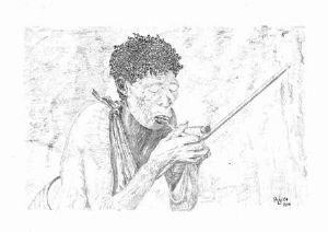 "Smoking Bushman"