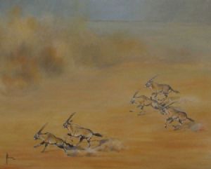 "Oryx in Sandstorm"