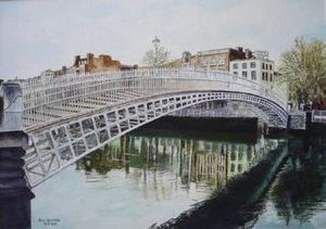 "Ha'Penny Bridge, Dublin"