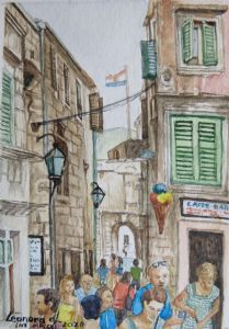 "Miniature - Crowd in Korcula"