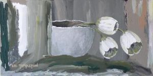 "Tulips in a Lava Pot"