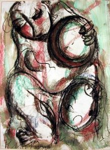 "Large Figure with Instrument"