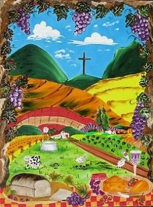 "Naive Art - Italian POW Cross"