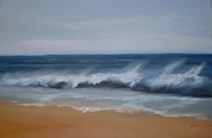 "Sea Spray on a Red Beach"