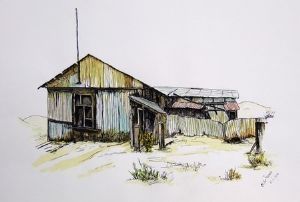 "Poor Digger's Home, Kolmanskop, Namib"