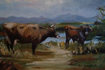 "Wathaba Cow and Calf"