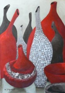 "Scarlet Lava Jars"