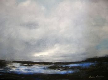"Black & Blue Seascape"
