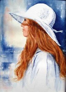 "Lady in a White Hat"
