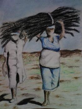 "Women Carrying Wood"