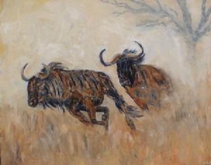 "Running Wildebeest"