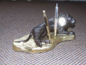 "Lion Desk Clock"