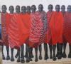 "Masaai Warriors in Red Shukas"